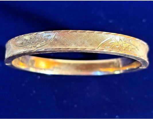 Antique gold filled bangle bracelet
