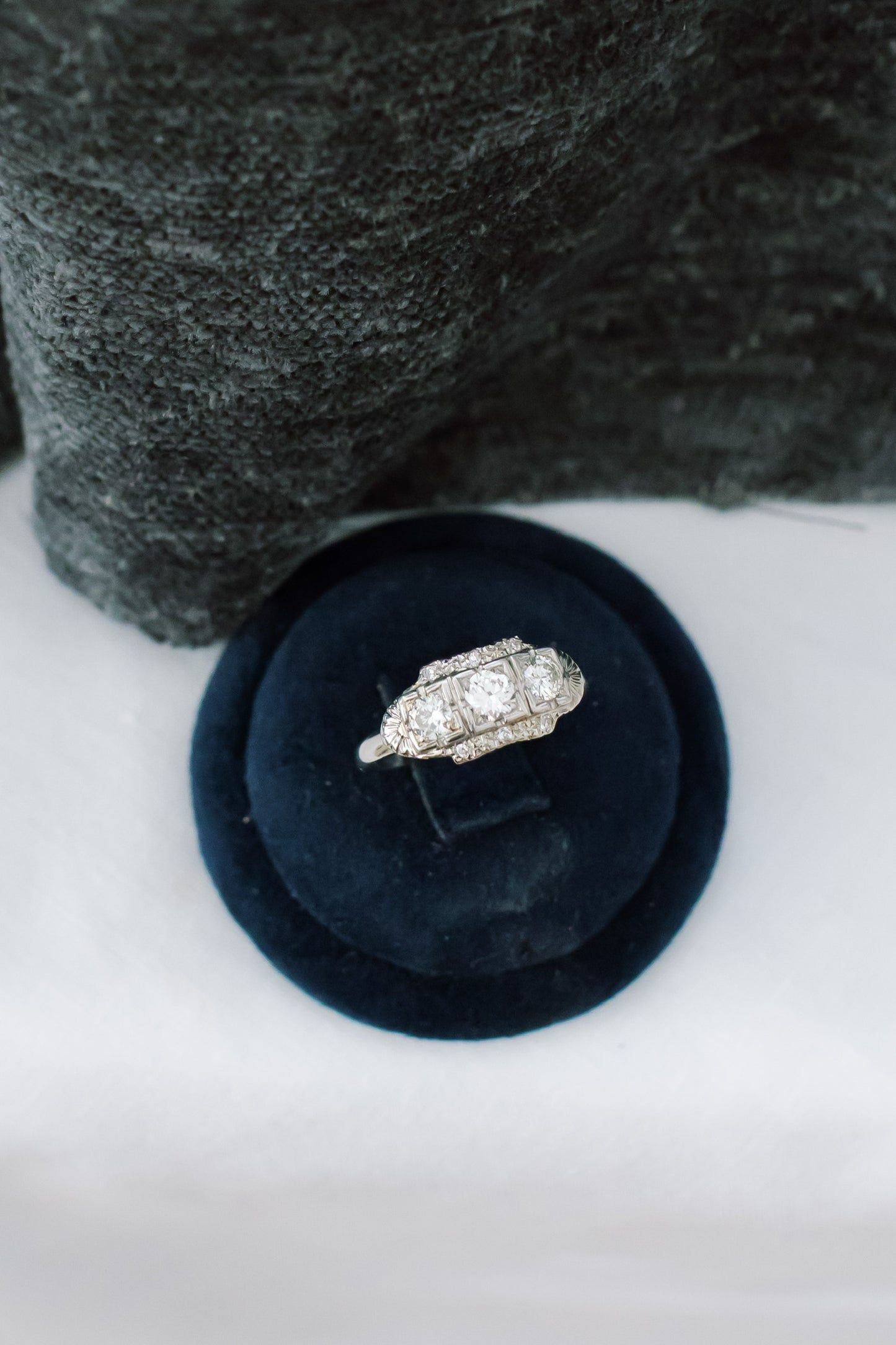 Antique Three Stone Diamond Ring