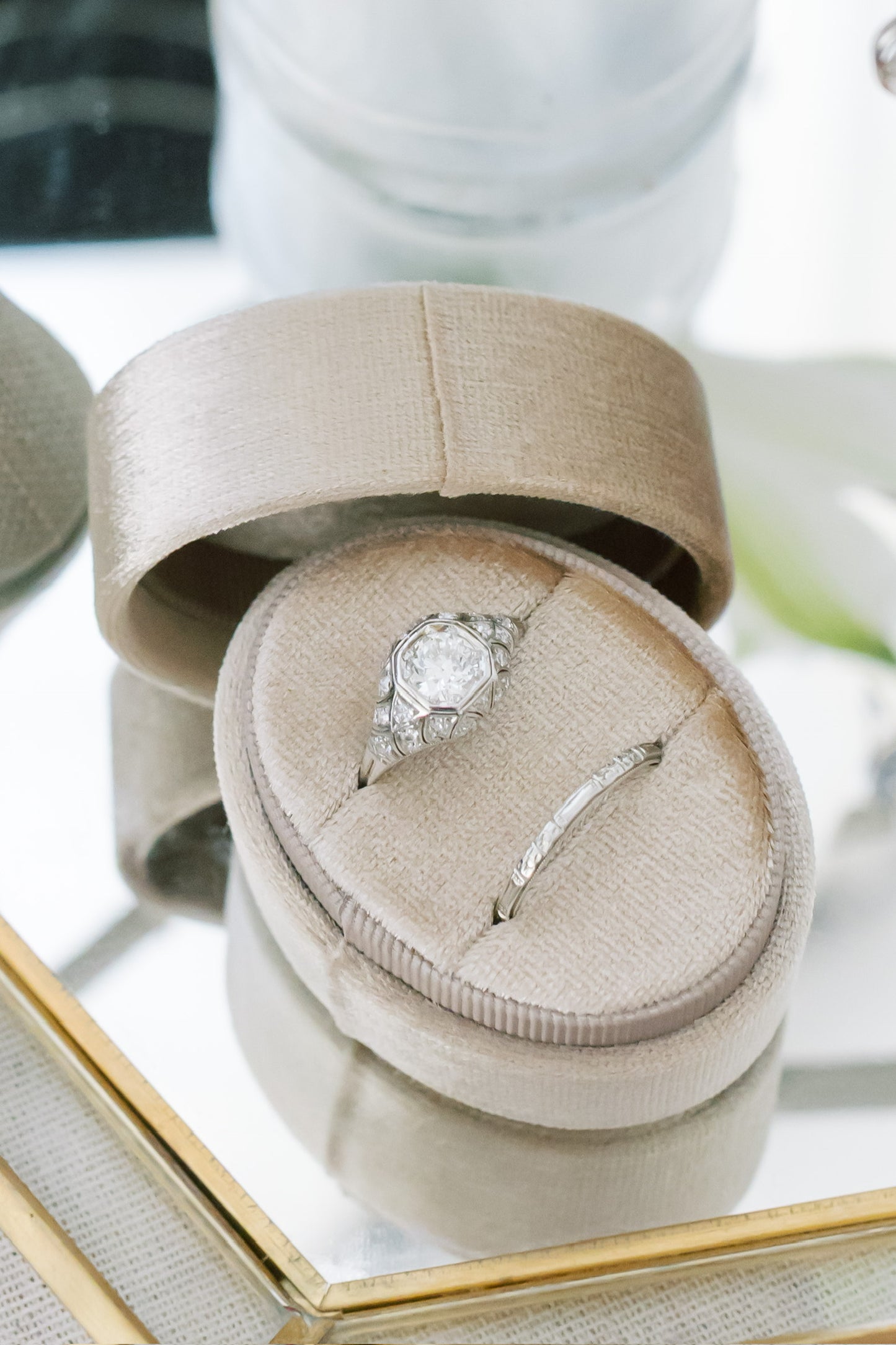 Platinum Antique Diamond Ring