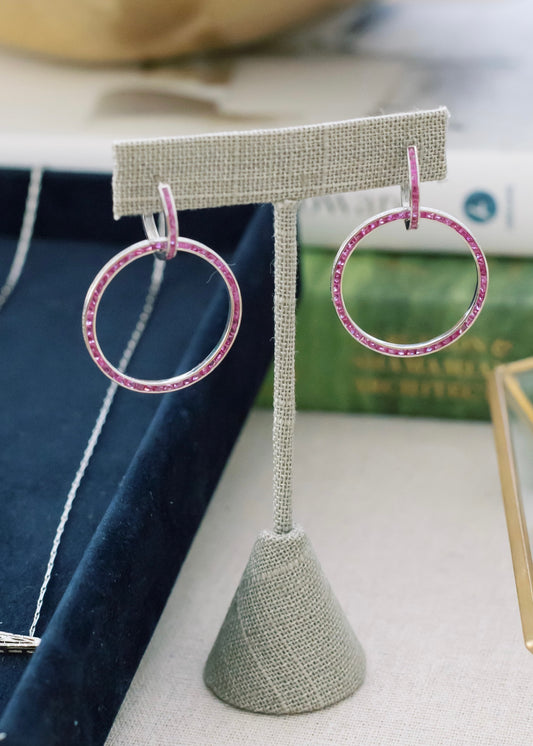 Ruby Double Hoop Earrings