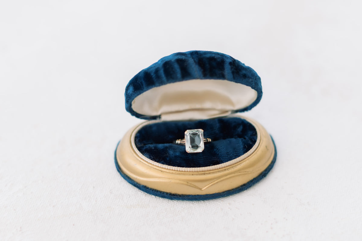 Antique Aquamarine Ring