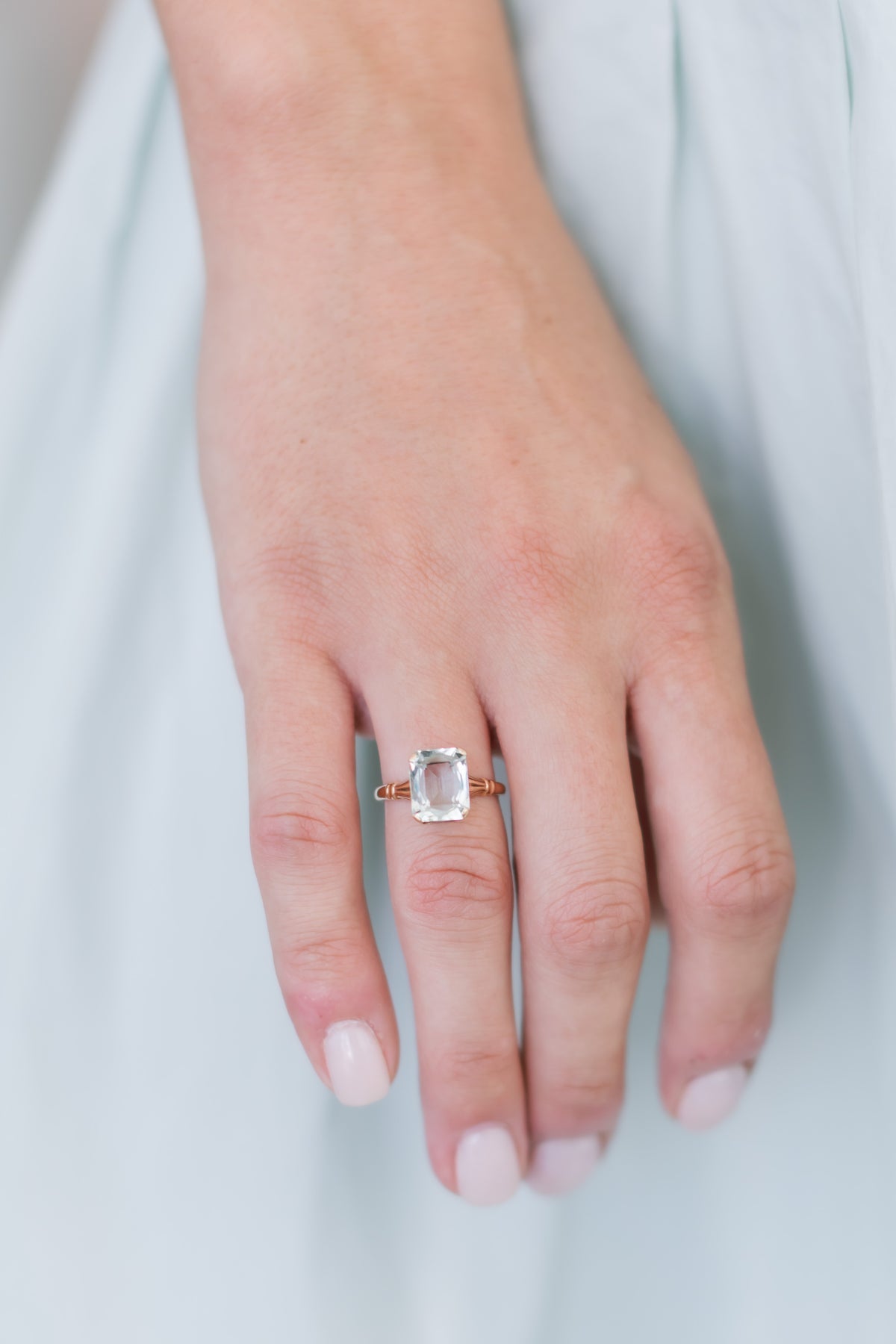 Antique Aquamarine Ring