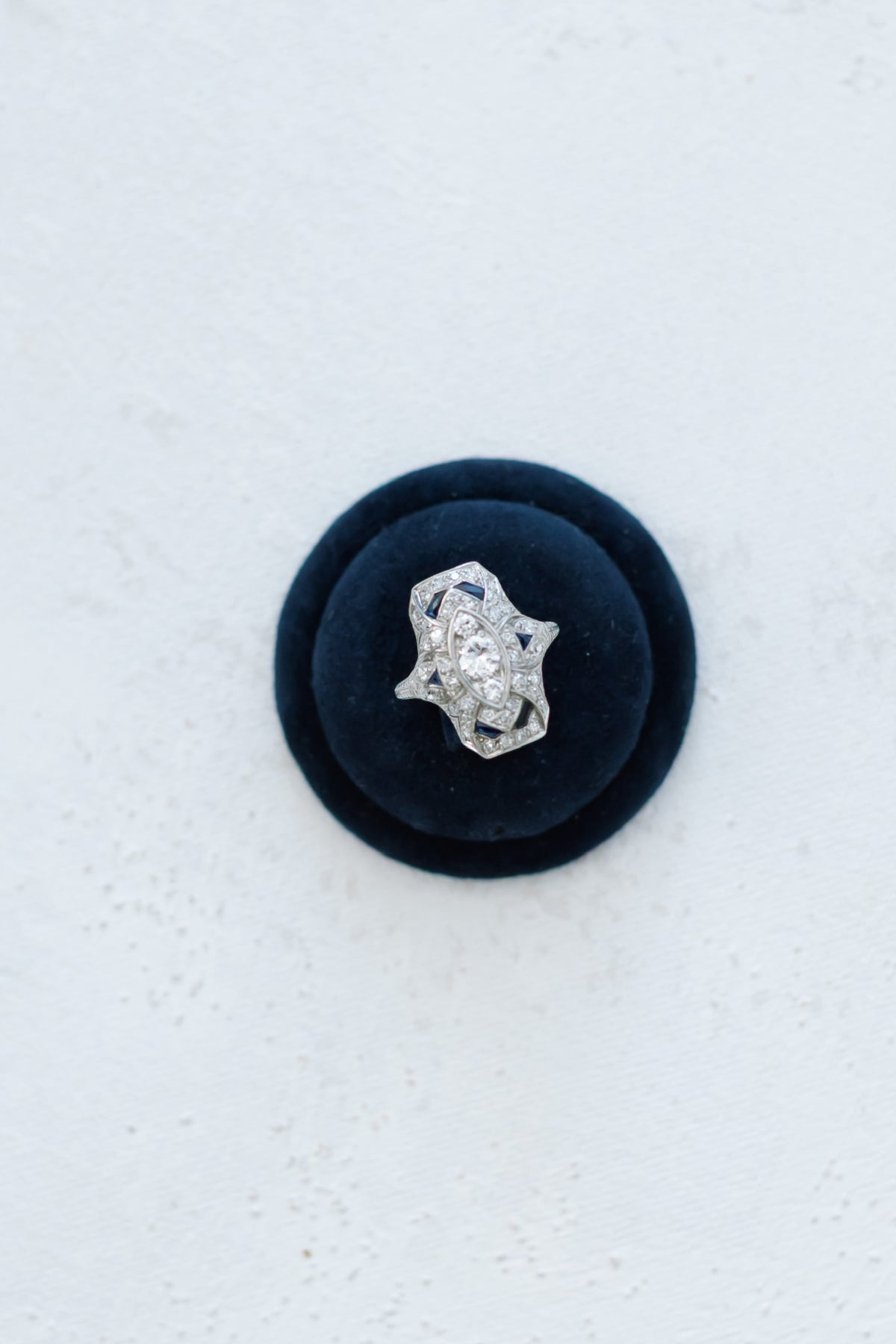 Monark Rings Antique Diamond and Sapphire Ring – Monark