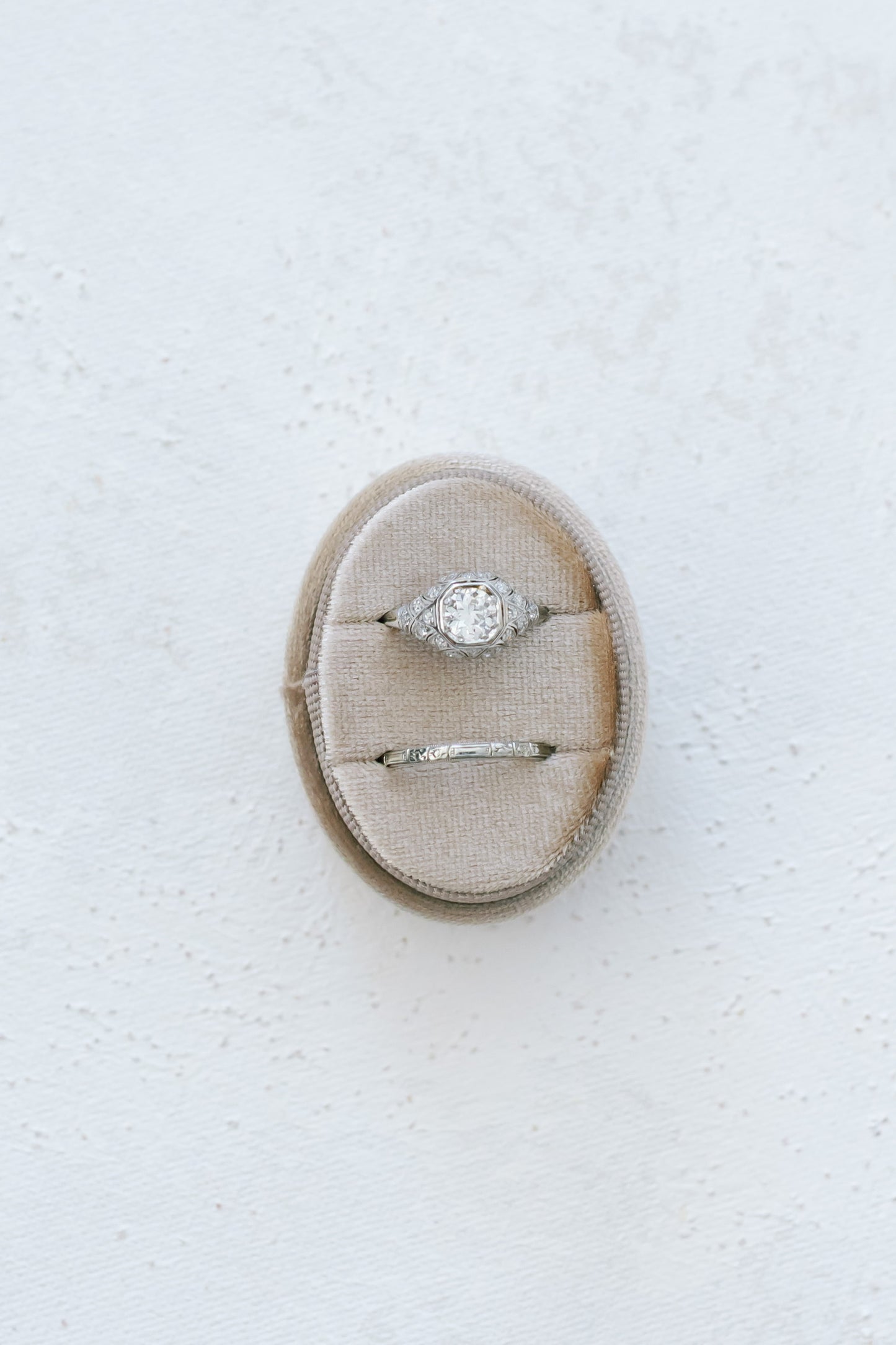 Platinum Antique Diamond Ring